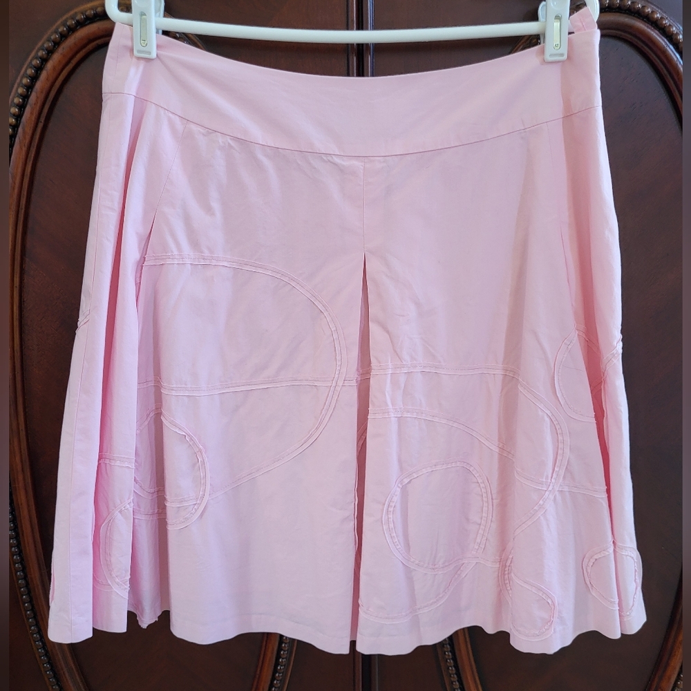 Women’s Talbots Pink Circle-Detail Skirt Sz 16P Petite